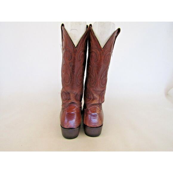Dan Post Mens Size 10 D Brown All Leather Ostrich Claw Western Cowboy Boots main image 7